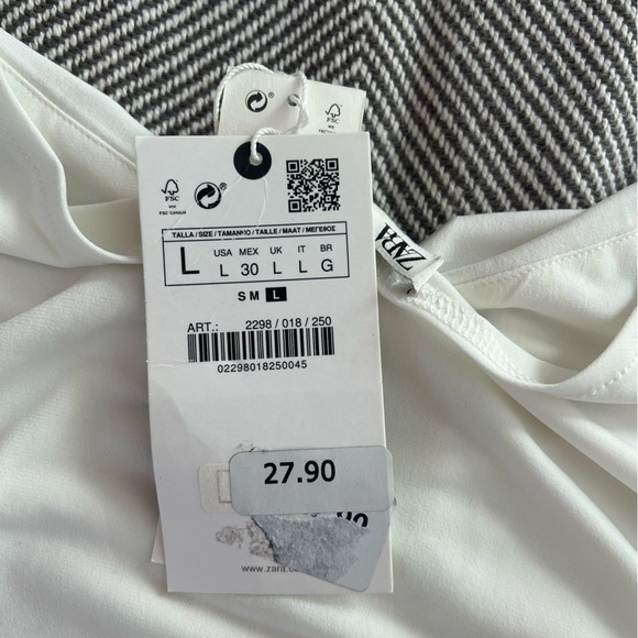 Zara white top - Picture 3 of 3